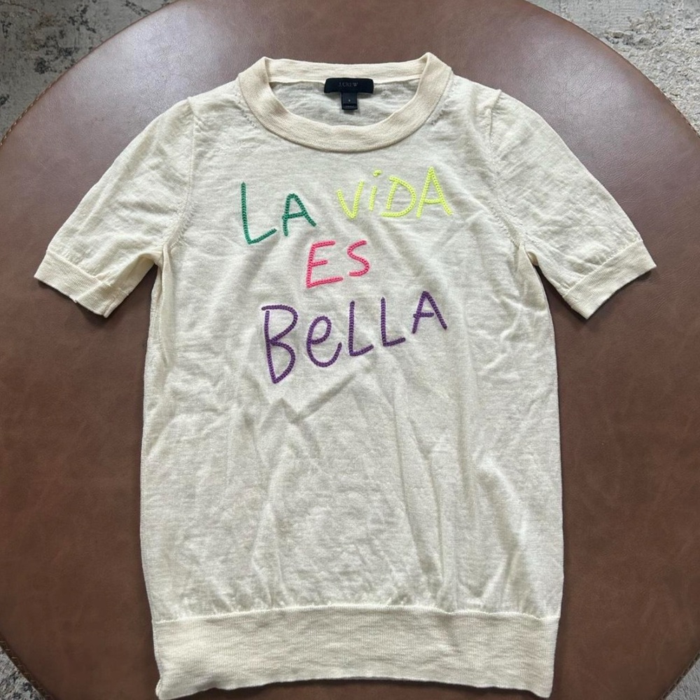 J. Crew Cream Tee